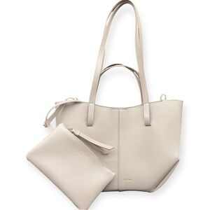 Polene Women’s Cyme Taupe Color Leather Bag Regular Size In Great Conditions